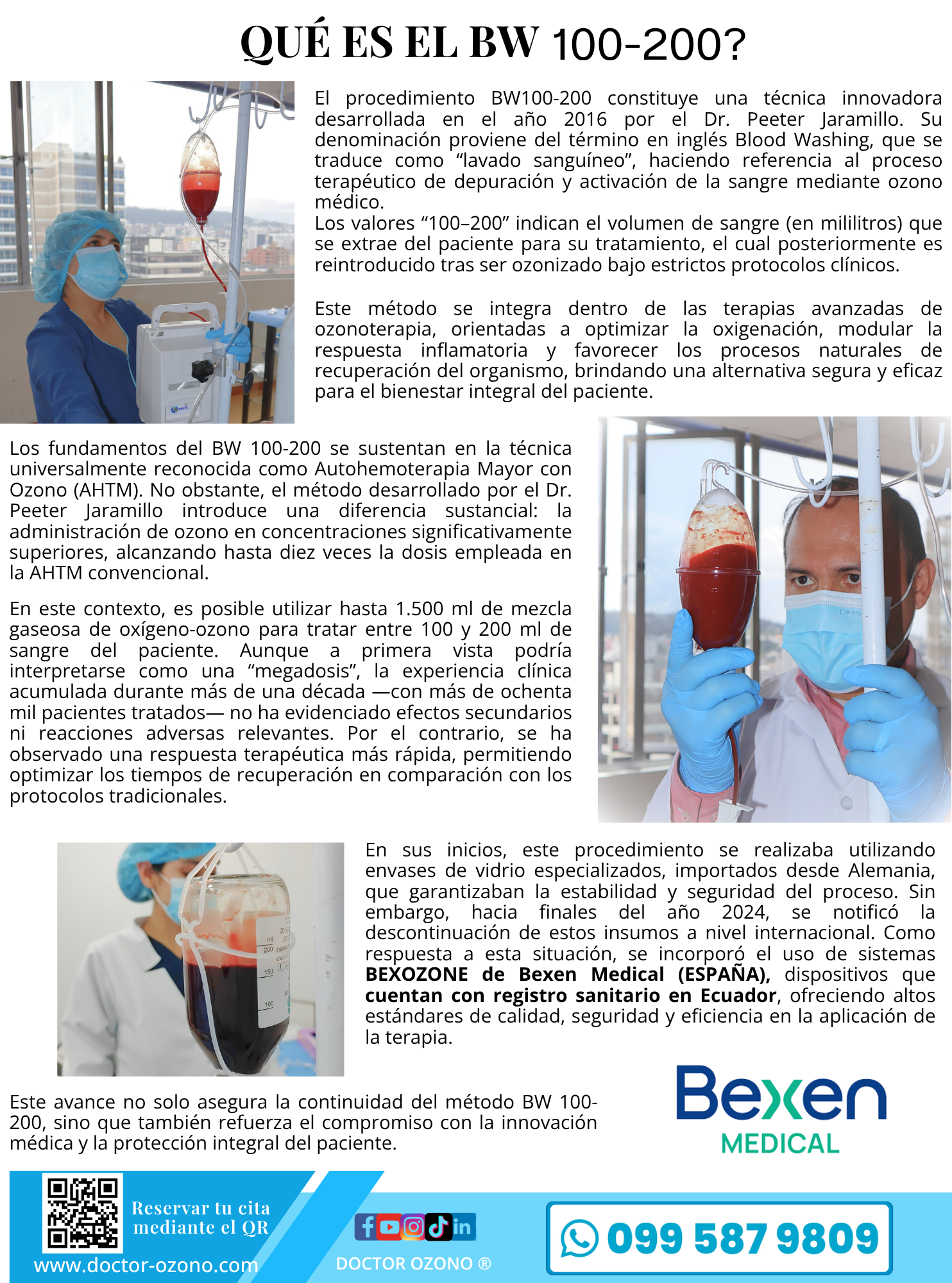 Publicación informativa: ¿Qué es el BW 100-200? de DOCTOR OZONO®